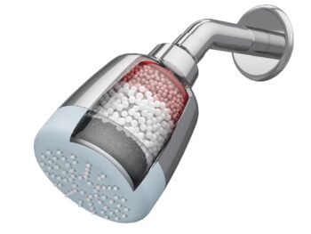 WaterScience CLEO Shower Filter for Bathroom | Hard Water Softener for Shower | Water Softener for Home | for Borewell/Tanker Water - CLEO-SFS-42