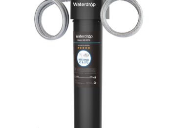 Waterdrop 15Ua Under Sink Water Filter System,16K Gallons Ultra High Capacity Main Faucet Under Counter Water Filtration System,Removes 99% Lead,Fluoride,Chlorine,Bad Taste,Usa Tech,0.5 Micron,White