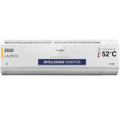 Whirlpool 1.5 Ton 3 Star, Magicool Inverter Split AC (MAGICOOL 15T 3S INV CNV S5K2PP0, Copper, Convertible 4-in-1 Cooling Mode, HD Filter White)