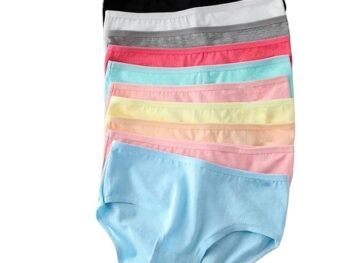 Women's Candy (Pop) Color Brief/ 100% Super Soft Cotton Hipster Ladies Plain Bright Panty/Innerwear Inner Elastic Underwear Combo(Pack of 1,2,3,4,5,6) (Colour May Very)