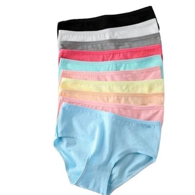 Women's Candy (Pop) Color Brief/ 100% Super Soft Cotton Hipster Ladies Plain Bright Panty/Innerwear Inner Elastic Underwear Combo(Pack of 1,2,3,4,5,6) (Colour May Very)