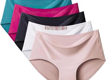Women's Seamless Hipster Ice Silk Panty Multicolor Pack of 1,2,3 (S to 2XL)