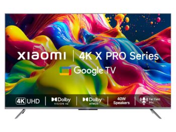 Xiaomi 138 cm (55 inches) X Pro 4K Dolby Vision IQ Series Smart Google TV L55M8-5XIN (Black)