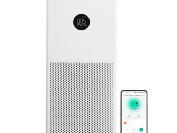 Xiaomi 4 Lite Smart Air Purifier for Home, AQI Display, HEPA & Carbon Filter, trap 99.99% Virus Dust & Odor, Large coverage area up to 462 Sq ft, App Control, RoHS & Allergy Care Certified, Alexa & GA