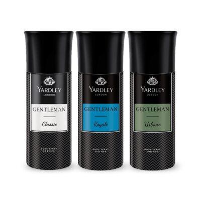 Yardley London Deo Tripack Men, 150Ml (Buy 2 Get 1, Classic + Urbane + Royale) Spray