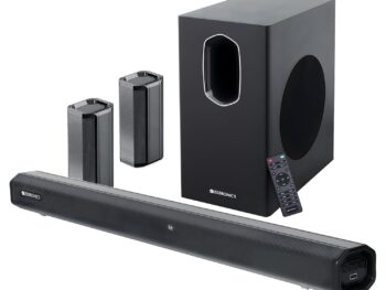 ZEBRONICS Juke BAR 7600 Soundbar, 300 Watts, 5.1 Surround, Dual Rear Satellites, Triple Driver Soundbar, 6.5"" Subwoofer, Bluetooth | HDMI (ARC) | Optical | USB | AUX