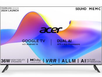 acer 126 cm (50 inches) I Pro Series 4K Ultra HD LED Smart Google TV AR50UDIGU2875AT (Black)