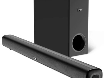 boAt Aavante Bar Mystiq, 100W Signature Sound, 2.1 CH, Multi-Connectivity Modes, EQ Modes, Remote Control, Bluetooth Sound Bar, Home Theatre Soundbar Speaker (Pitch Black)
