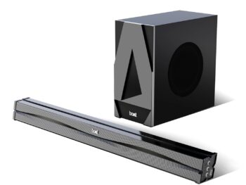 boAt Aavante Bar Orion Plus, 160W Signature Sound, 2.1CH,Multi-Compatibility, Attractive Design, EQ Modes & Master Remote Control, Bluetooth Sound Bar, Home Theatre Soundbar Speaker (Midnight Black)