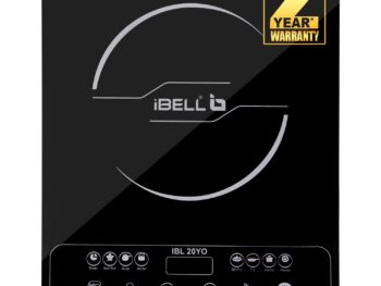 iBELL 20 YO Induction Cooktop 2000W with Full Touch Control, Auto Shut Off and over Heat Protection Black