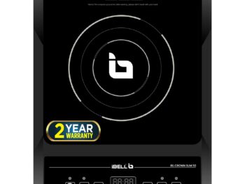 iBELL CROWN SLIM50 Induction Cooktop, 2000W, Auto Shut-Off, Overheat Protection (Black)